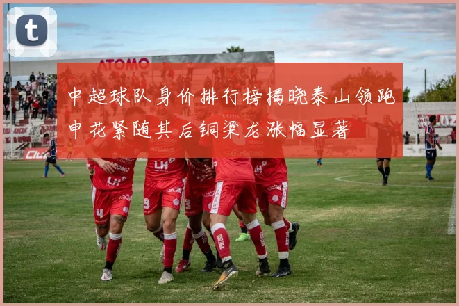 中超球队身价排行榜揭晓泰山领跑申花紧随其后铜梁龙涨幅显著